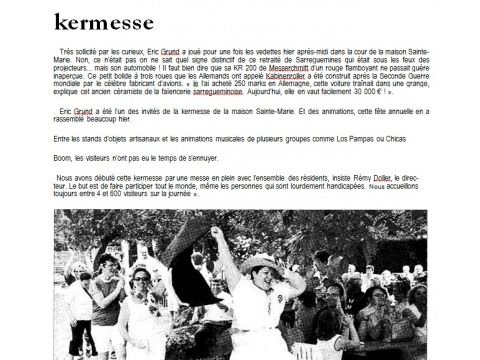 Photo Sortie des personnes du 3ème âge de Ste Marie