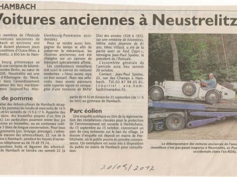 Photo Sortie en Allemagne (Neustrelitz) BMW Dixi