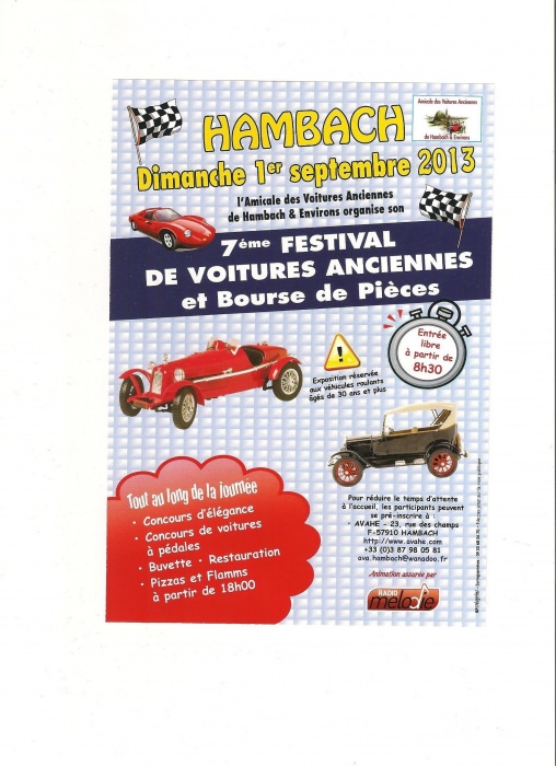 Festival des Voitures Anciennes de Hambach