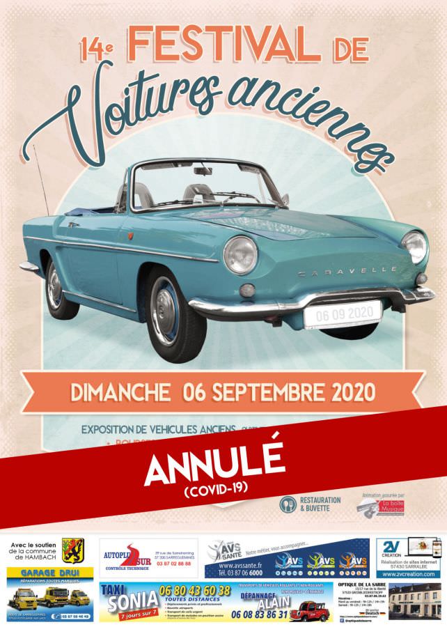 14ème Festival des voitures Anciennes - ANNULÉ -
