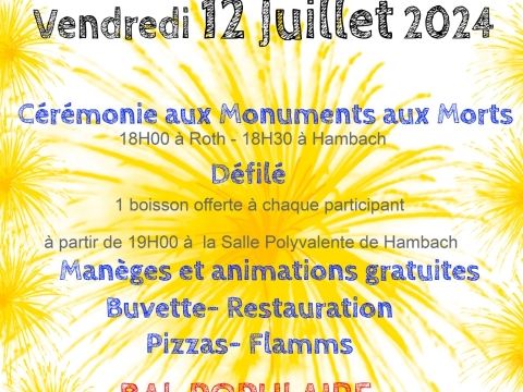 Photo Festivité du 14 Juillet ( Inter Association)